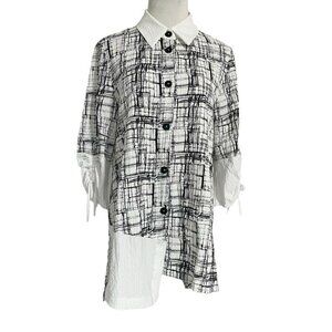 Moonlight by Y&S Fashion Small  Top Blouse Lagenlook  Wearable Art Boho